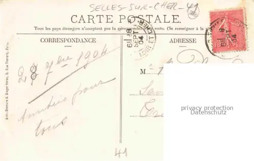 AK / Ansichtskarte Selles-sur-Cher Romorantin-Lanthenay 41 Loir-et-Cher Vue generale