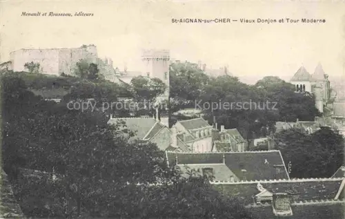 AK / Ansichtskarte St-Aignan -sur-Cher 41 Loir-et-Cher Vieux Donjon et Tour Moderne