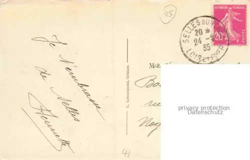 AK / Ansichtskarte Selles-sur-Cher Romorantin-Lanthenay 41 Loir-et-Cher Un coin du Cher a la Tullerie