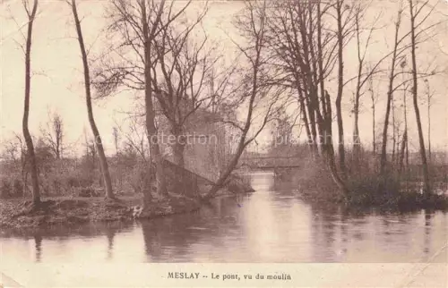 AK / Ansichtskarte Meslay VENDOME 41 Loir-et-Cher Le pont vu du moulin