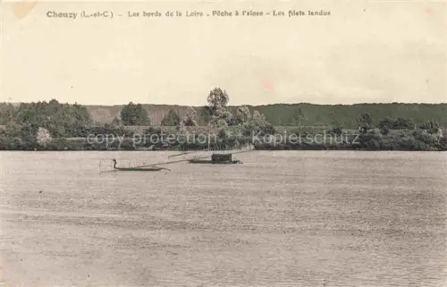 AK / Ansichtskarte Chouzy-sur-Cisse 41 Loir-et-Cher Les bords de la Loire Peche a l'alose Les filets landus
