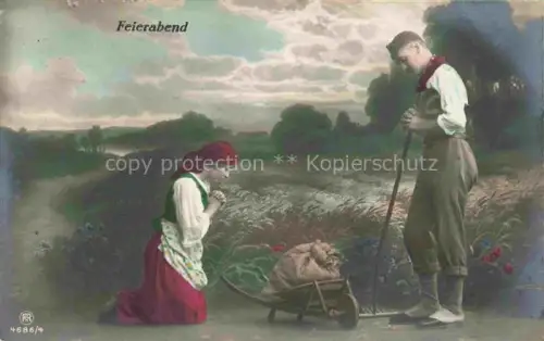 AK / Ansichtskarte Foto RPH Nr. 4686/4 Feierabend Landwirtschaft 