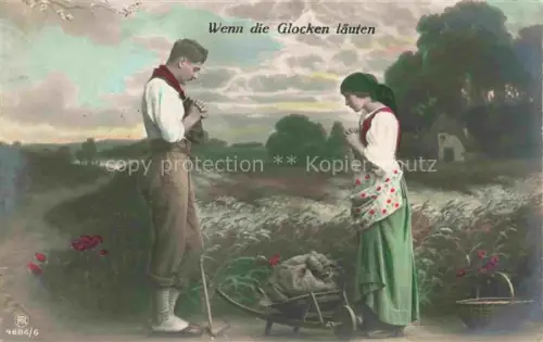 AK / Ansichtskarte Foto RPH Nr. 4686/6 Wenn dir Glocken laeutern Landwirtschaft 