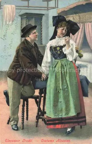 AK / Ansichtskarte Trachten Alsace Costume Alsacien 