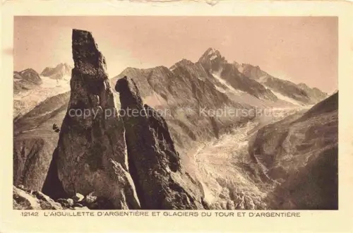 AK / Ansichtskarte Gletscher Ferner Glacier Glaciar Ghiacciaio-- l'aiguillette D'argentiere 