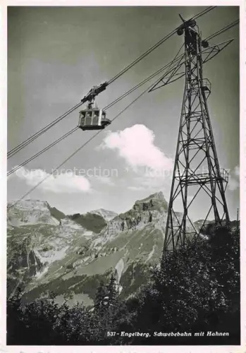 AK / Ansichtskarte Seilbahn Cable-Car Telepherique Engelberg Schwebbahn Hahnen 