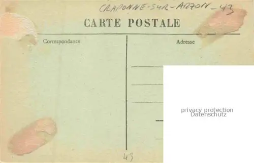 AK / Ansichtskarte Craponne-sur-Arzon LE PUY 43 Haute-Loire Ameublement Genre Venise Dentelle de Craponne