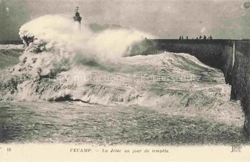 AK / Ansichtskarte FECAMP Le Havre 76 Seine-Maritime Leuchtturm Sturm