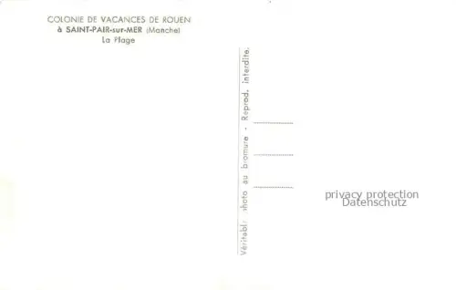 AK / Ansichtskarte SAINT-PAIR-SUR-MER Kairon-sur-Mer AVRANCHES 50 Manche La Plage