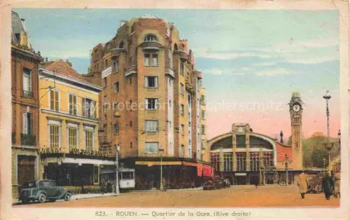 AK / Ansichtskarte ROUEN 76 Seine-Maritime Quartier de la Gare 