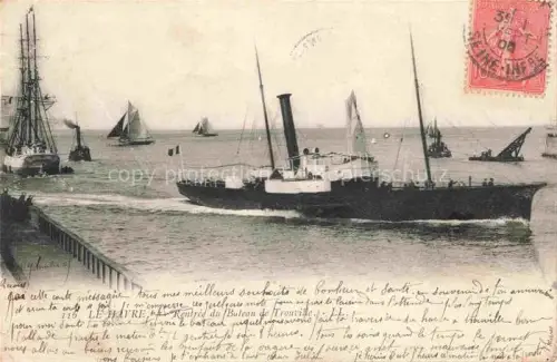 AK / Ansichtskarte TROUVILLE -SUR-MER 14 Calvados Rentree du Bateau Le Havre