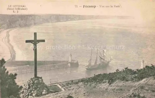 AK / Ansichtskarte FECAMP Le Havre 76 Seine-Maritime Vue sur la Rade le Littoral