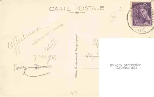 AK / Ansichtskarte Bourg-Argental Saint-Etienne 42 Loire Jardin Public