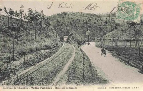 AK / Ansichtskarte Vallee d Anzieux Chazelles -sur-Lyon Montbrison 42 Loire Route de Bellegarde