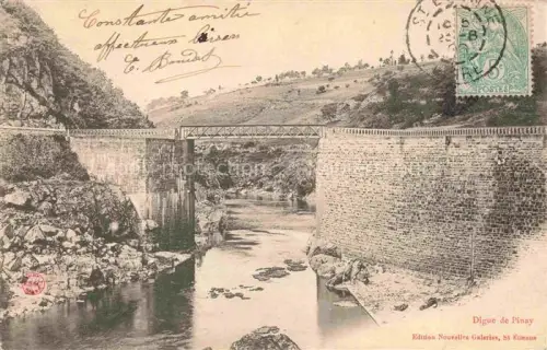 AK / Ansichtskarte Pinay ROANNE 42 Loire Digue de Pinay