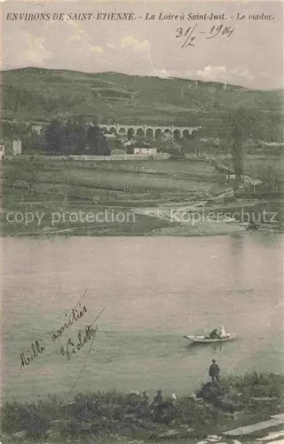 AK / Ansichtskarte ST-JUST-SUR-LOIRE-SAINT-RAMBERT Montbrison 42 Loire La Loire Le viaduc
