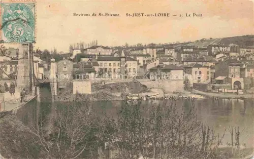 AK / Ansichtskarte ST-JUST-SUR-LOIRE-SAINT-RAMBERT Montbrison 42 Loire Le Pont
