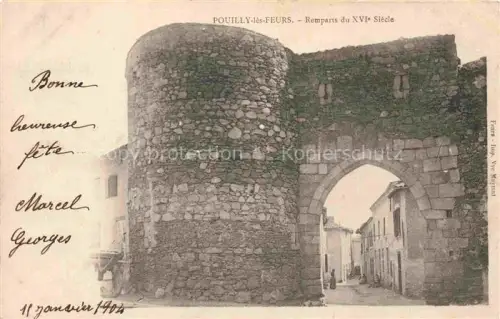 AK / Ansichtskarte Pouilly-les-Feurs Montbrison 42 Loire Remparts du XVIe Siecle