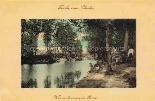 AK / Ansichtskarte Pouilly-sous-Charlieu Pouilly-sur-Charlieu ROANNE 42 Loire Vue sur la riviere du Sornin