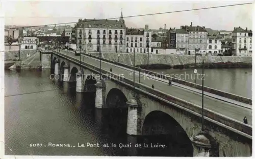 AK / Ansichtskarte ROANNE 42 Loire Le Pont et le Quai de la Loire
