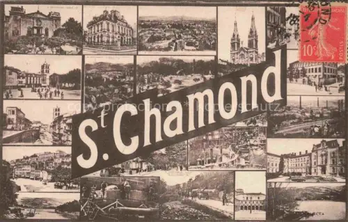 AK / Ansichtskarte St-Chamond-sur-le-Gier Saint-Etienne 42 Loire Vue d'ensemble