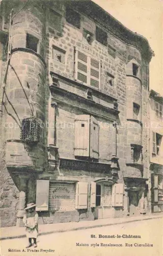 AK / Ansichtskarte St-Bonnet-le-Chateau Montbrison 42 Loire Maison style Renaissance Rue Chevaliere