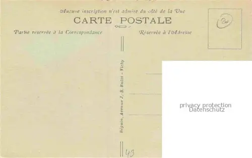 AK / Ansichtskarte La Chaise-Dieu BRIOUDE 43 Haute-Loire Place de l'Abbaye et Salle de l'Echo