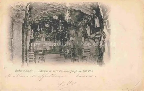 AK / Ansichtskarte Espaly-Saint-Marcel LE PUY 43 Haute-Loire Interieur de la Grotte Saint Joseph
