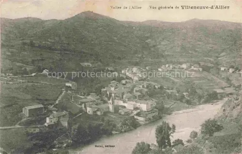 AK / Ansichtskarte Villeneuve-d Allier BRIOUDE 43 Haute-Loire Vallee de l'Allier Vue generale