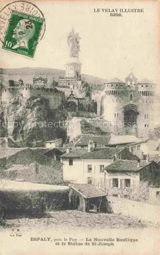 AK / Ansichtskarte Espaly-Saint-Marcel LE PUY 43 Haute-Loire La Nouvelle Basilique et la Statue de St Joseph