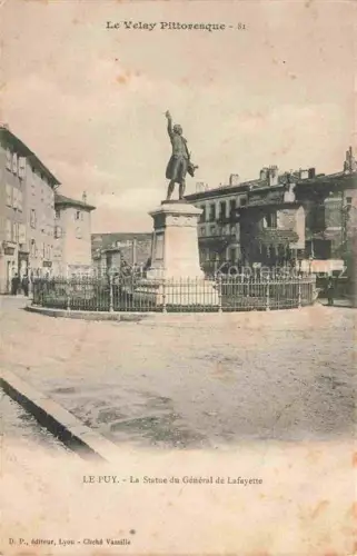 AK / Ansichtskarte LE PUY  en-Velay 43 Haute-Loire La Statue du General de Lafayette