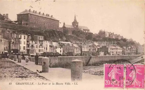 AK / Ansichtskarte GRANVILLE 50 Manche Le port et la Haute Ville