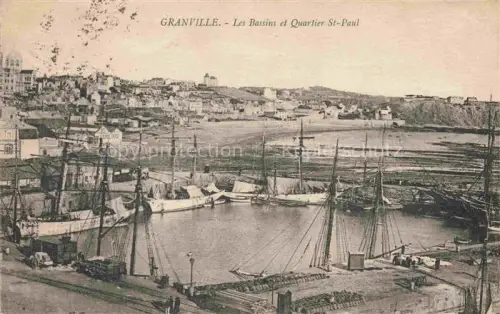 AK / Ansichtskarte GRANVILLE 50 Manche Les bassins et Quartier St. Paul