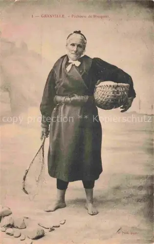 AK / Ansichtskarte GRANVILLE 50 Manche Pêcheuse de Bouquets
