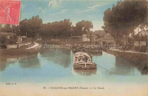 AK / Ansichtskarte Chalons-sur-Marne Chalons-en-Champagne 51 Marne Le canal