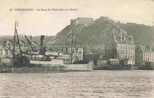 AK / Ansichtskarte CHERBOURG-Octeville 50 Manche Quai de l'Entrepôt et le Roule