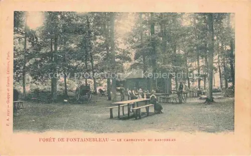 AK / Ansichtskarte FONTAINEBLEAU 77 Seine et Marne Le Carrefour du Bas-Bréan à la forêt de Fontainebleau