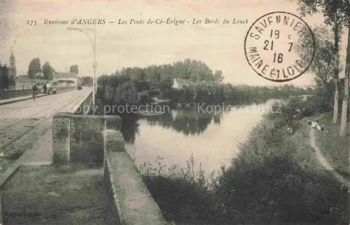 AK / Ansichtskarte ANGERS 49 Maine-et-Loire Les Ponts de Cé-Erigné aux bords du Louet Feldpost