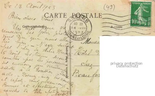 AK / Ansichtskarte ANGERS 49 Maine-et-Loire Statue David d'Angers Monument