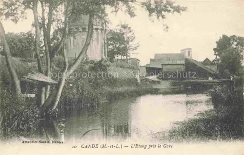 AK / Ansichtskarte Cande SEGRE 49 Maine-et-Loire Etang près la gare