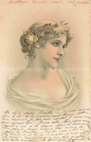 AK / Ansichtskarte Frauen Litho 