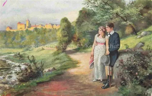 AK / Ansichtskarte HITZ A. Kuenstlerkarte Im Mai Nr. 6011 Litho Fruehling 