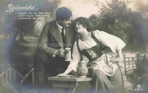 AK / Ansichtskarte Foto RPH Nr. 4761/2 Lindenwirtin Wein 