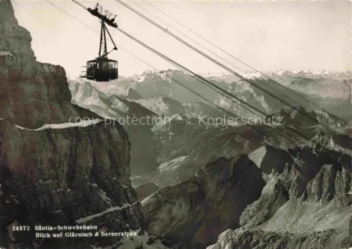 AK / Ansichtskarte Seilbahn Cable-Car Telepherique Saentis Schwebebahn Glaernisch Berner Alp 