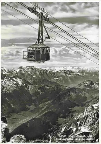 AK / Ansichtskarte Seilbahn Cable-Car Telepherique Saentis Schwebebahn Glaernisch Berner Alp