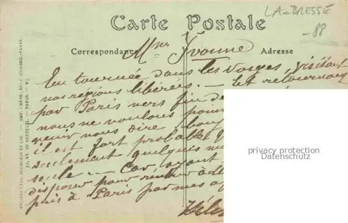 AK / Ansichtskarte La Bresse EPINAL 88 Vosges Environs de Gerardmer