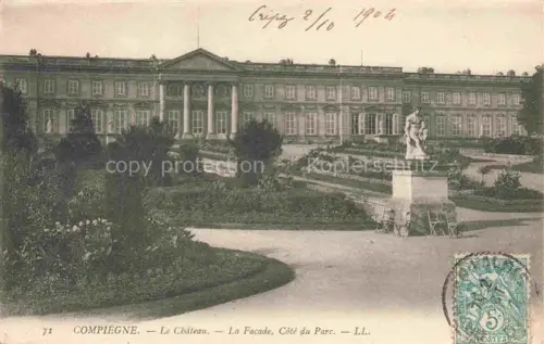 AK / Ansichtskarte COMPIEGNE 60 Oise Chateau La Facade Cote du Parc