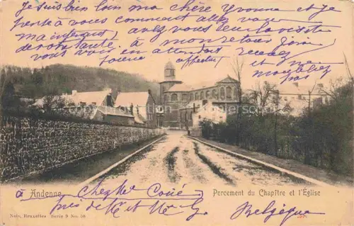 AK / Ansichtskarte Andenne Namur Belgie Percement du Chapitre et l Eglise