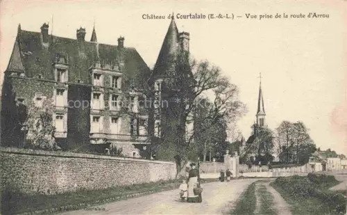 AK / Ansichtskarte Courtalain Courtalin 28 Eure-et-Loir Chateau Vue prise route d Arrou