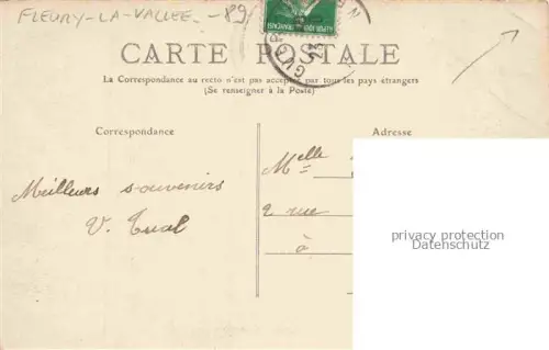 AK / Ansichtskarte Fleury-la-Vallee Fleury-Vallee-d Aillant Auxerre 89 Yonne Chateau Herauts